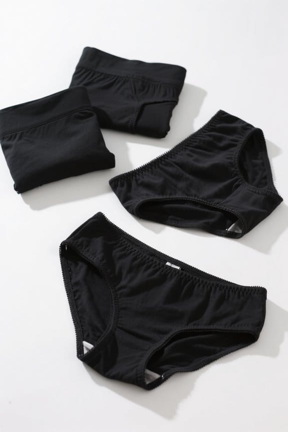 comfortable value black underwear