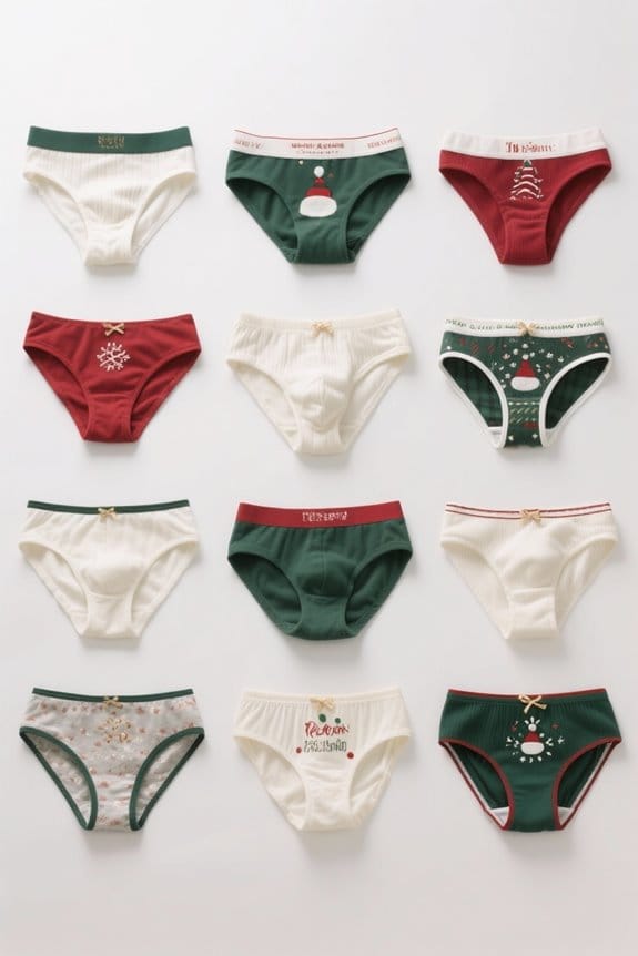 cozy and festive underwear