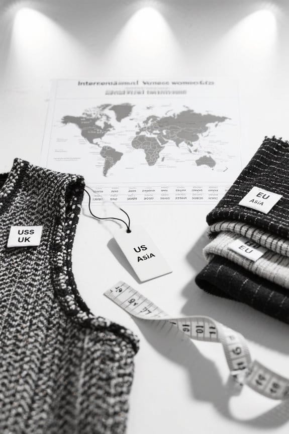 international women s size guide