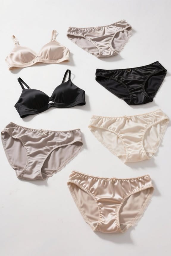 luxury silk underwear selection