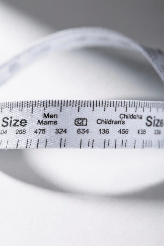 men s and children s sizing