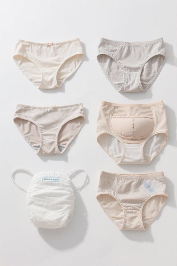 postpartum underwear type comparison