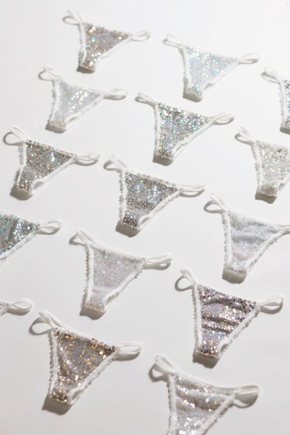sparkling sequin lingerie picks