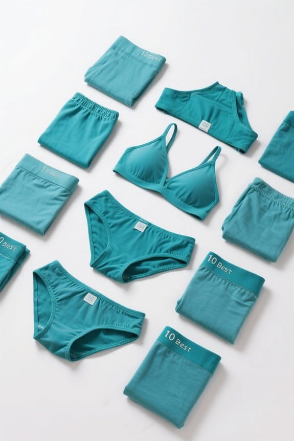 teal underwear for confidence